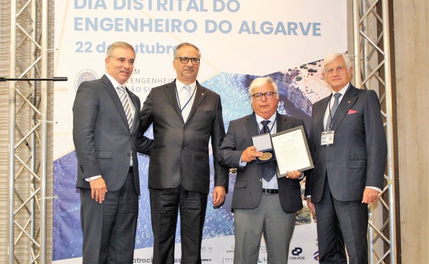Eng. Silvério Guerreiro, Eng. Jorge Liça, Eng. José Livramento e o Eng. Luís Machado 
