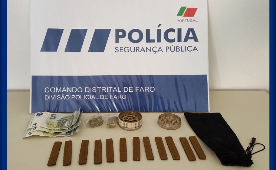 DETIDO PELA PSP JOVEM TRAFICANTE EM TAVIRA 