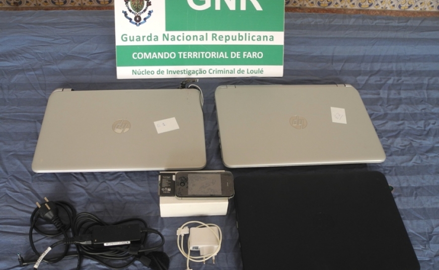 GNR recupera material informático furtado em Quarteira