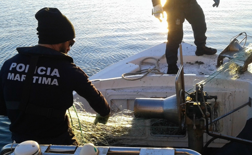 Polícia Marítima apreende várias artes de pesca ilegais no porto de Faro