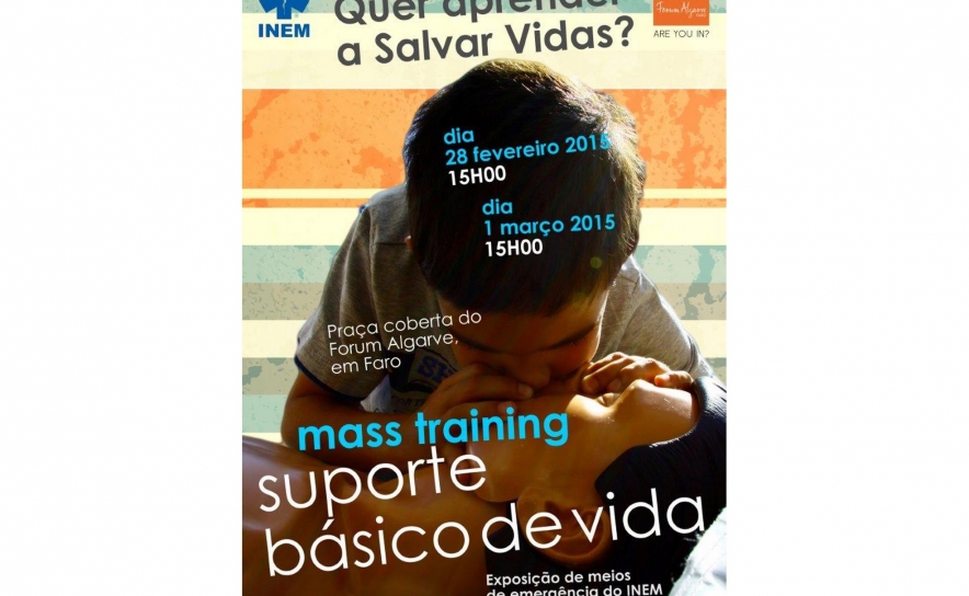 Faro acolhe Mass Training de Suporte Básico de Vida organizado com a colaboração do INEM