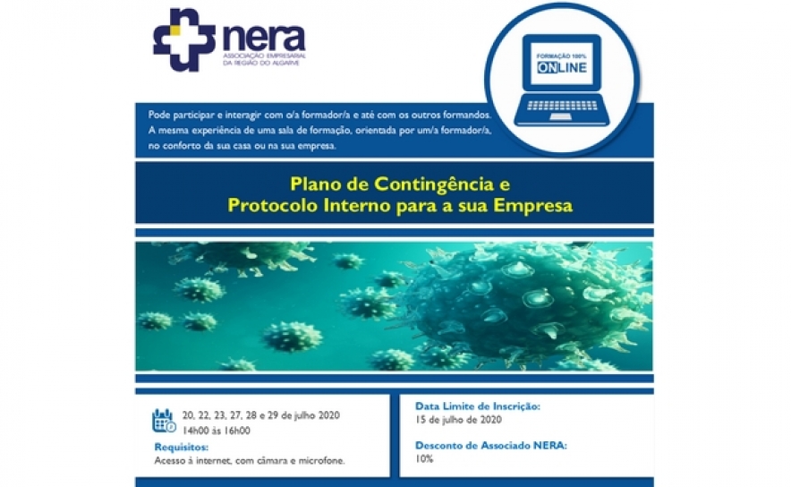 Formação Online - Plano de Contingência e Protocolo Interno para a sua Empresa