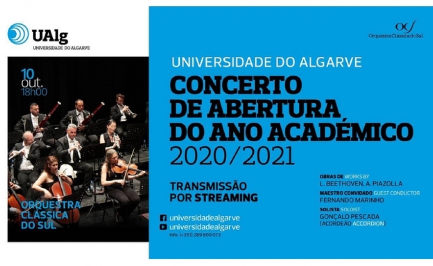 UAlg assinala abertura do Ano Académico com concerto online pela Orquestra Clássica do Sul