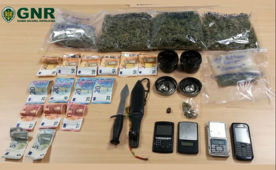Apreensão de cannabis e pasta de ópio