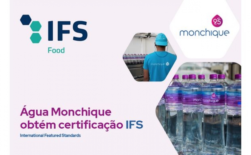 Água Monchique obtém certificação IFS, reforçando padrões de qualidade  e confiança internacional
