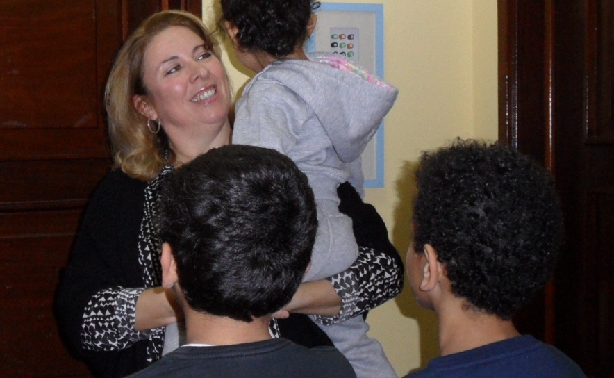 Entrega no Centro de Acolhimento Temporário da Casa da Primeira Infância