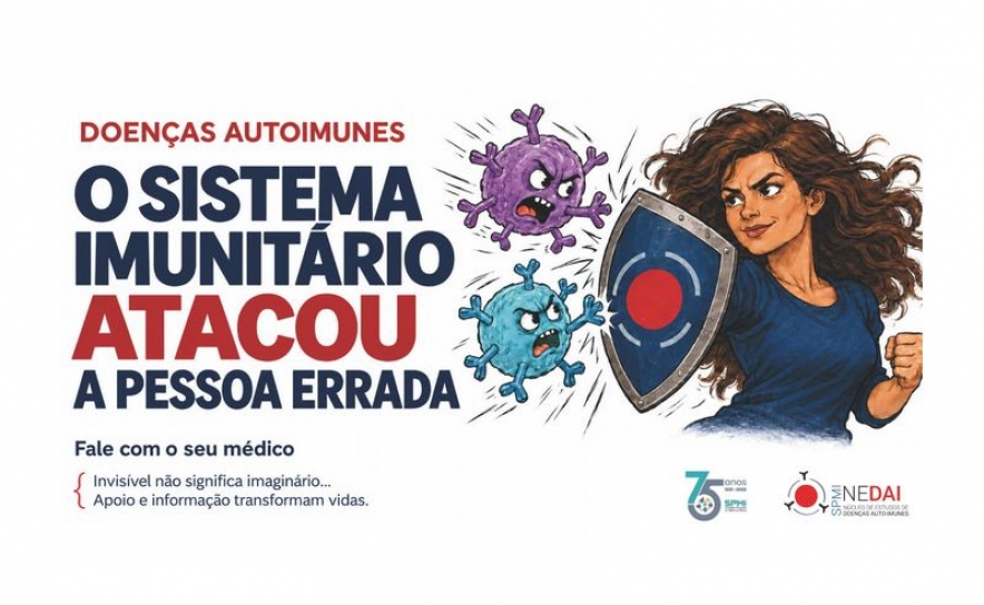 Sociedade Portuguesa de Medicina Interna lança campanha «O sistema imunitário atacou a pessoa errada»