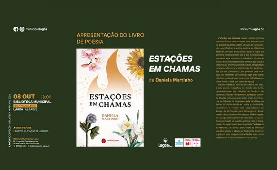 Lançamento do livro de poesia de Daniela Martinho, «Estações em Chamas» 