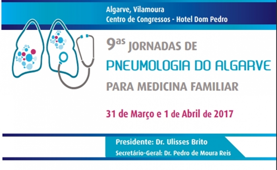 9ª Jornadas de Pneumologia do Algarve para Medicina Familiar em Vilamoura de 31 de março a 1 de abril