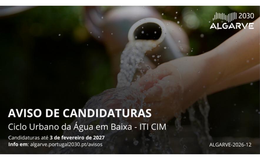 Programa ALGARVE 2030 apoia com mais 20 milhões de euros investimentos para reforçar a eficiência hídrica e os sistemas municipais de abastecimento e saneamento