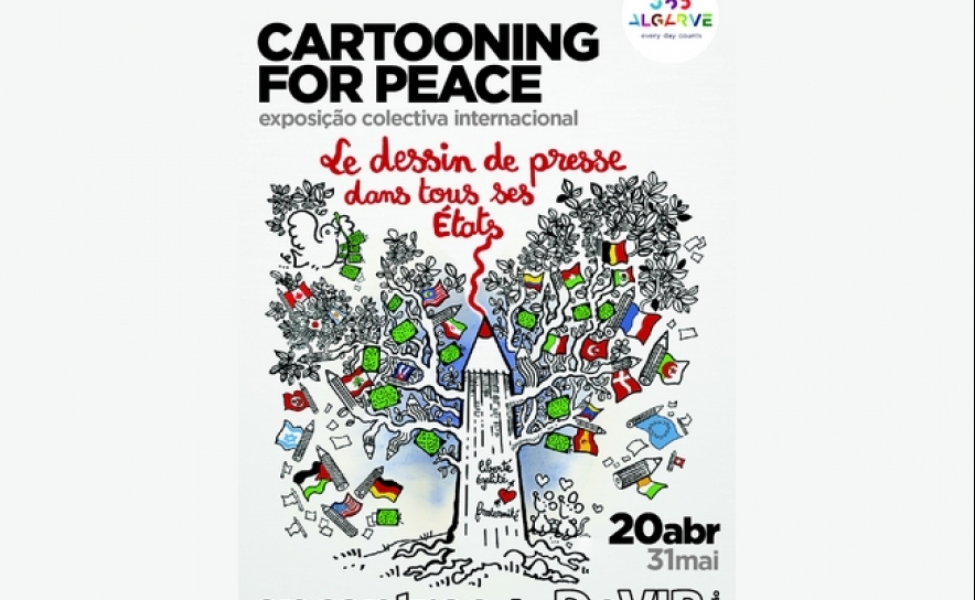 No âmbito dos 5ºs Encontros do DeVIR | «CARTOONING FOR PEACE»: LIBERDADE DE IMPRENSA EM EXPOSIÇÃO EM QUARTEIRA