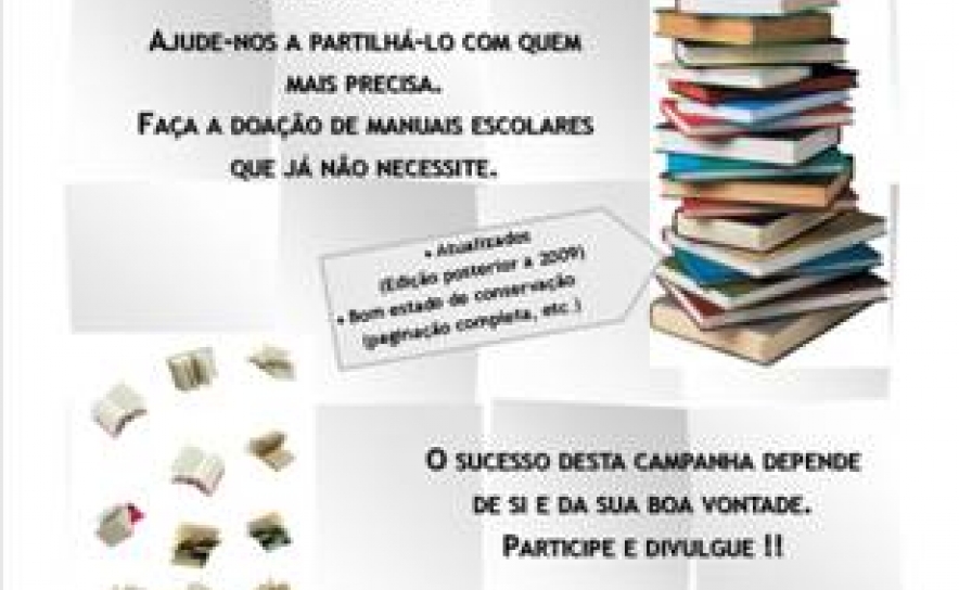 MUNICÍPIO PROMOVE CAMPANHA DE RECOLHA DE MANUAIS ESCOLARES USADOS